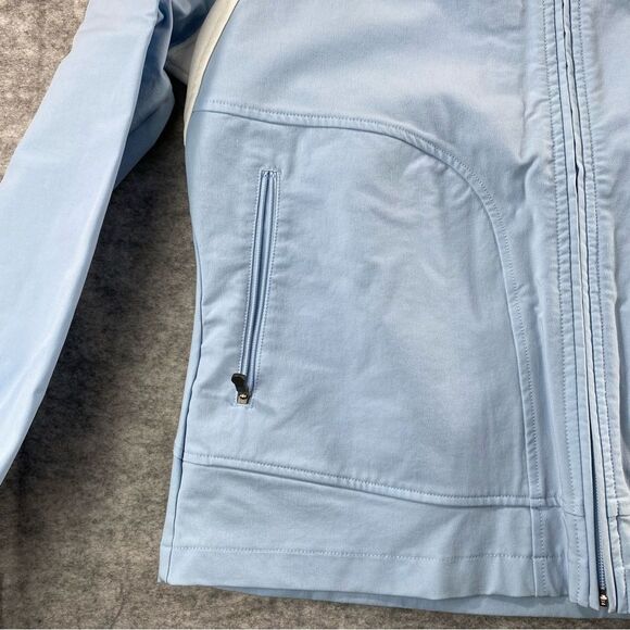 Merrell Womens Blue/White Full Zip Performance Jacket Size LG - Picture 3 of 11
